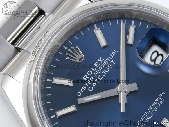 MiroTime 0208 DateJust 36 SS 126200 VSF 1:1 Best Edition 904L Steel Blue Dial on Oyster Bracelet VS Affordable 1676